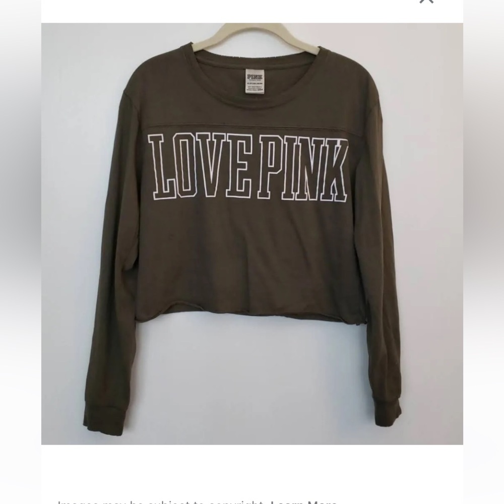 VS PINK Long Sleeve Crop top